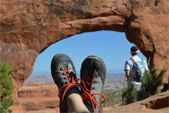 SOM Footwear at Arches National Park, Utah.