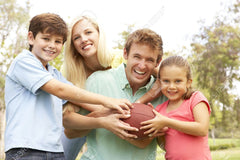 Be active this Thanksgiving by challenging your family to a game of American football.