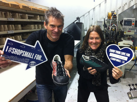 SOM Footwear owners Olie and Nathalie encourage you to shop small and buy american.