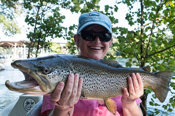 Rabecca Dally brown trout fly fishing