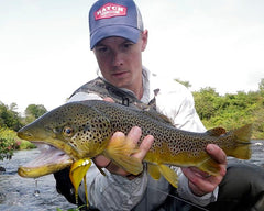 Rich Strolis with brown trout