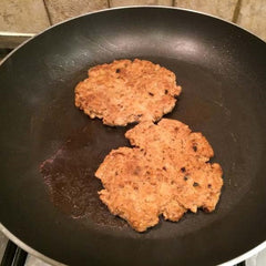 Spicy Texas rub pork burgers