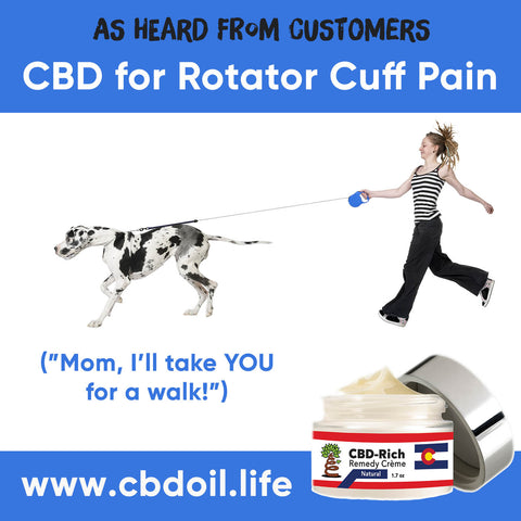 most trusted CBD, best-rated CBD, most effective CBD - That's Natural CBD-Rich Remedy Creme for Rotator Cuff Pain and Injury, CBD for shoulder Pain, Thats Natural CBD and CBDA products at www.cbdoil.life and cbdoil.life - www.thatsnatural.info