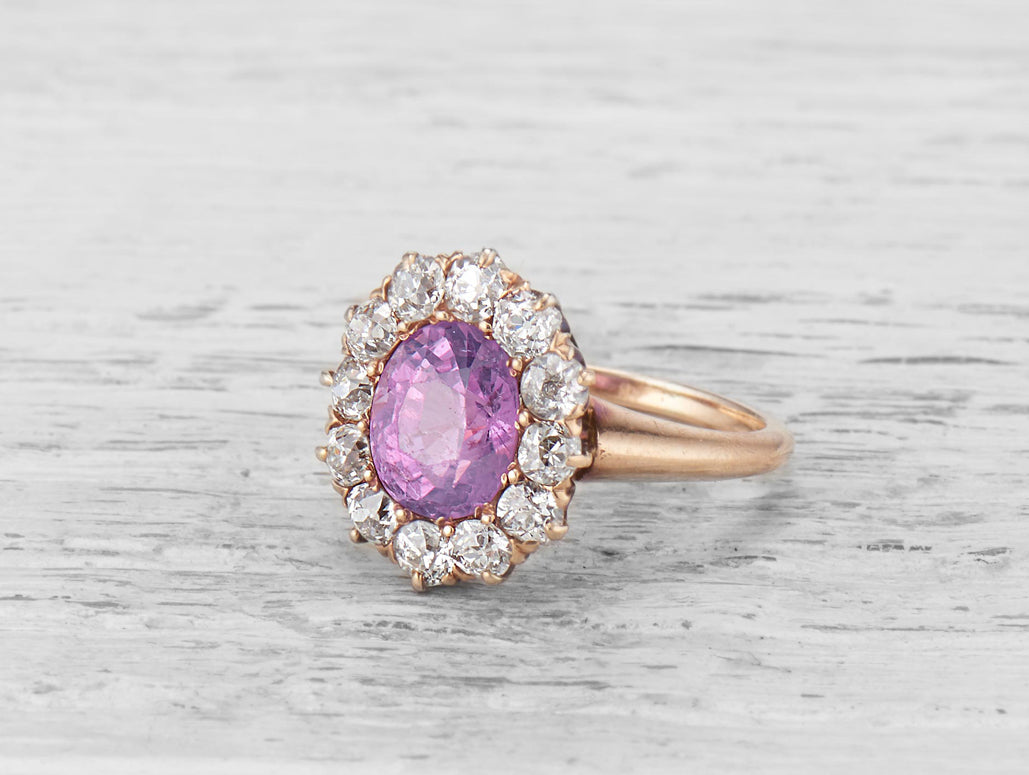 vintage-pink-sapphire-engagement-ring