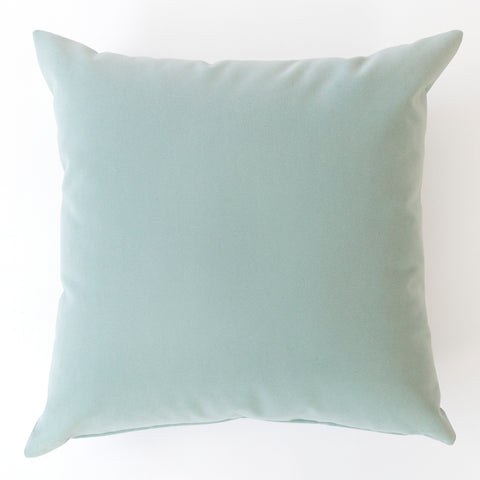 Sunday Pillow, Pool aqua blue velvet pillow from Tonic Living