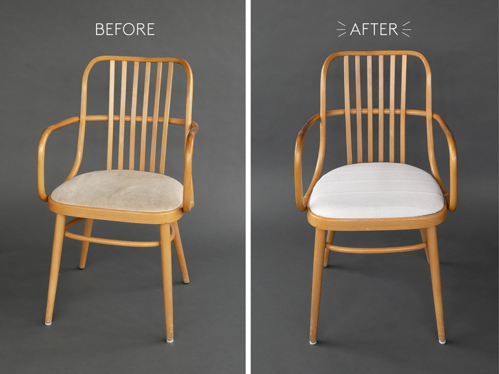 vintage scandi bentwood chair makeover