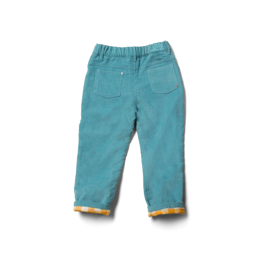 Little Green Radicals - Cord Adventure Jeans (Soft Blue) (3-4 Years)