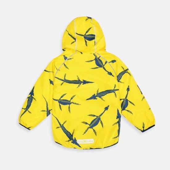 Muddy Puddles - EcoSplash Jacket (Yellow Ichthyossaurus)