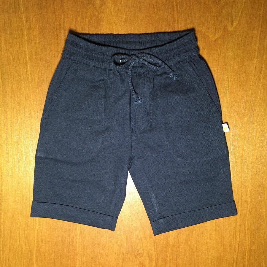 Little Yellow Bird - Navy Drawcord Shorts (4 Years)