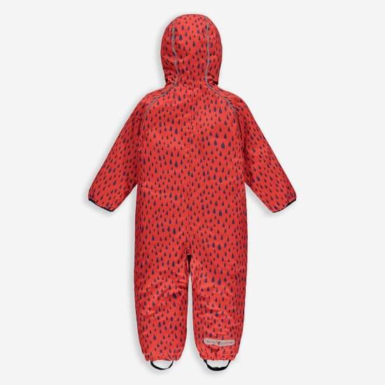 Muddy Puddles - Sample - EcoWarm Waterproof Puddlesuit (Red Raindrop)