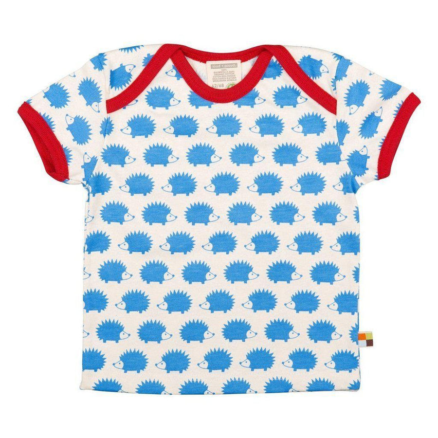 Loud + Proud - Sky Blue Hedgehogs Short Sleeved Top