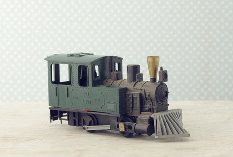 scale model of a locomotive steam train 