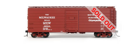 exactrail.com ho scale milwaukee road 40' ribside boxcar 90002