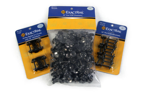 exactrail.com wheels and trucks packaging