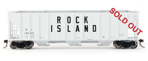 exactrail.com ho scale ps-2cd 4427 covered hopper rock island 80155