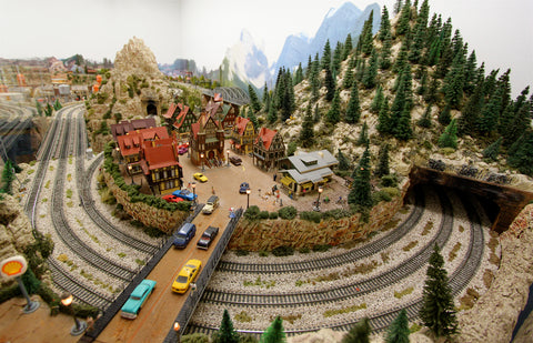 model railroad landscape