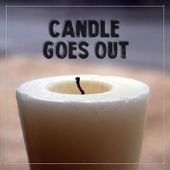 Candle goes out