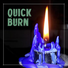 Quick candle burn
