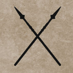 Crossed spears