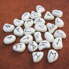 White resin runes