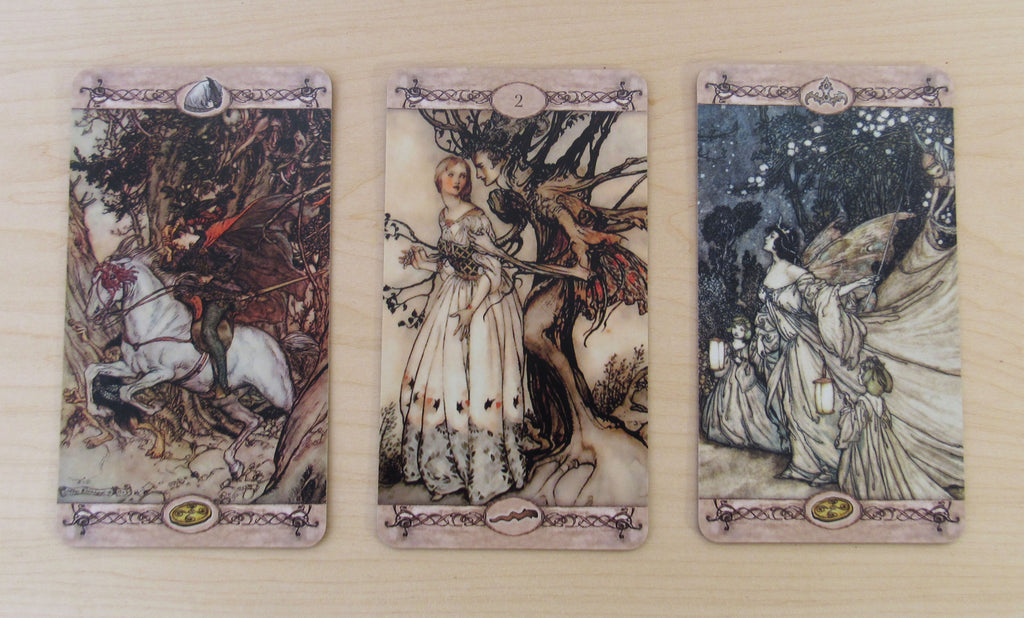 More sample cards from the Rackham Tarot
