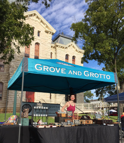 Grove and Grotto booth at Granbury Paranormal Expo