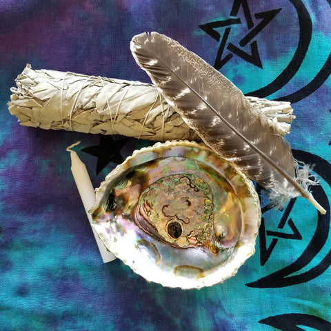 Smudging herbs and tools