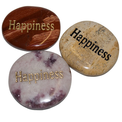 Happiness worry stone