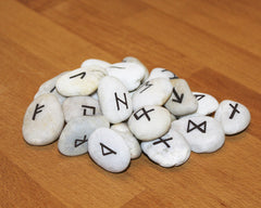 A set of handmade rune stones