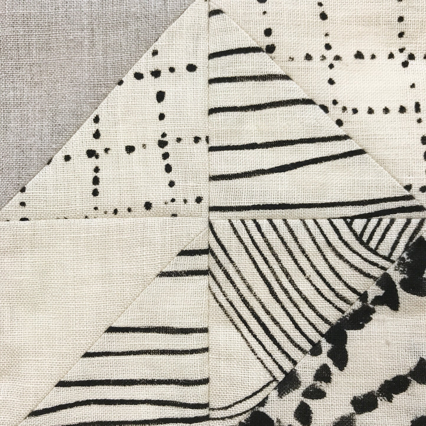 STITCHED TEXTILE MINI TRIANGLES
