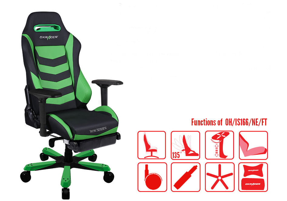 DXRacer OH/IS166/NE/FT Iron Series 