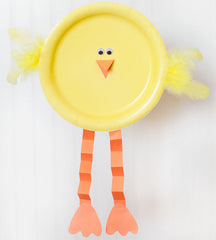 Paper plate easter chick