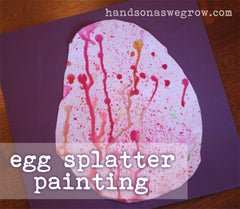 egg splatter painting
