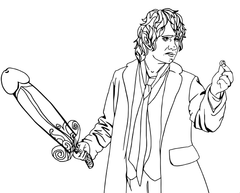 eat a bag of dicks coloring book dildo baggins