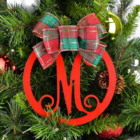 Monogram Christmas Tree Ornament