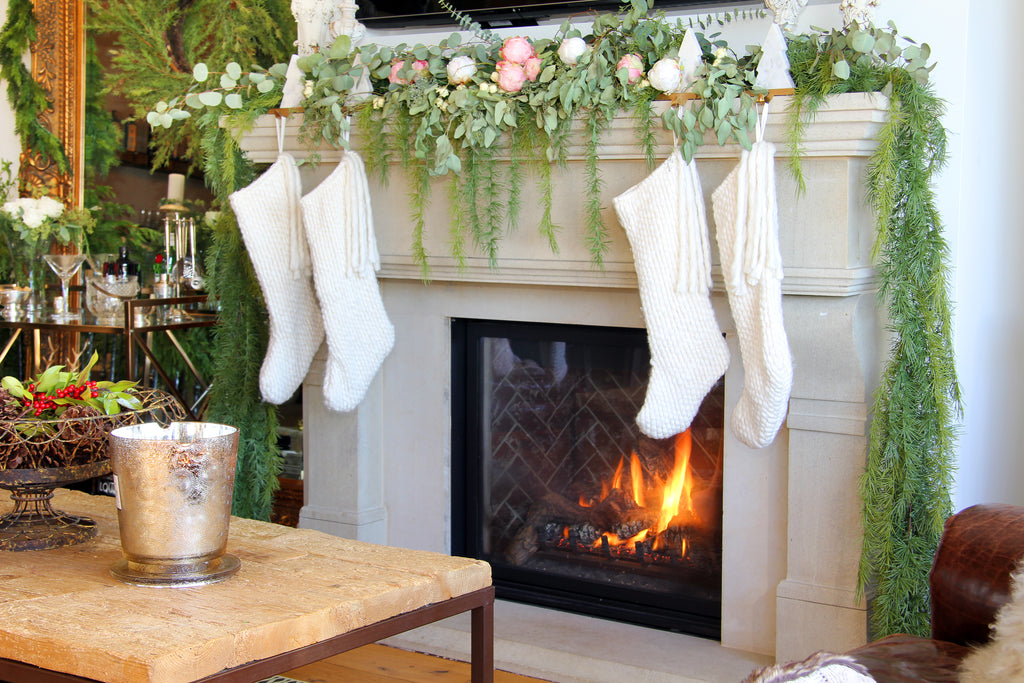 Holiday Fireplace Mantle Home Decor