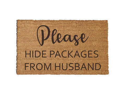 Hide Packages from Husband Doormat