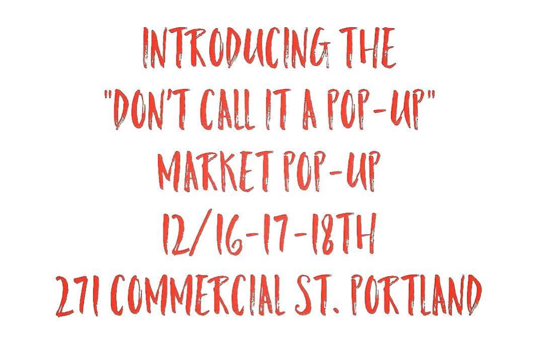 PORTLAND MAKERS POP UP SHOP