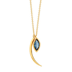 Tusk and Marquise Topaz Necklace