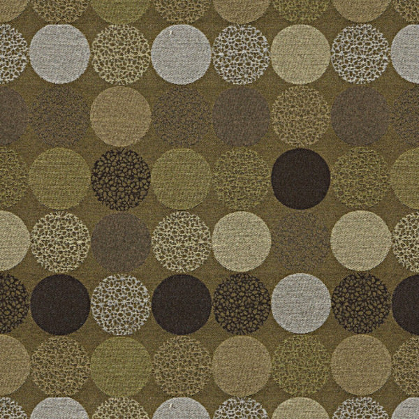 Carnegie Fabrics Bauble Contemporary Geometric Circles Browns Upholstery Fabric 