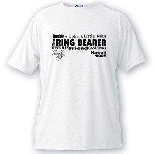 Text Series Ring Bearer T-shirt