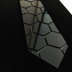 Hex Tie | Ties for Men | Black Ties | 