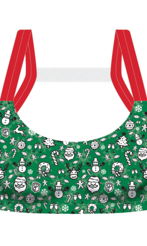 christmas sports bra