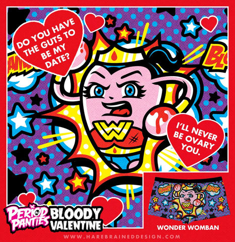 Wonder Womban Woman Period Panties Valentine