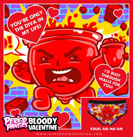 kruel aid ma'am period panties valentine