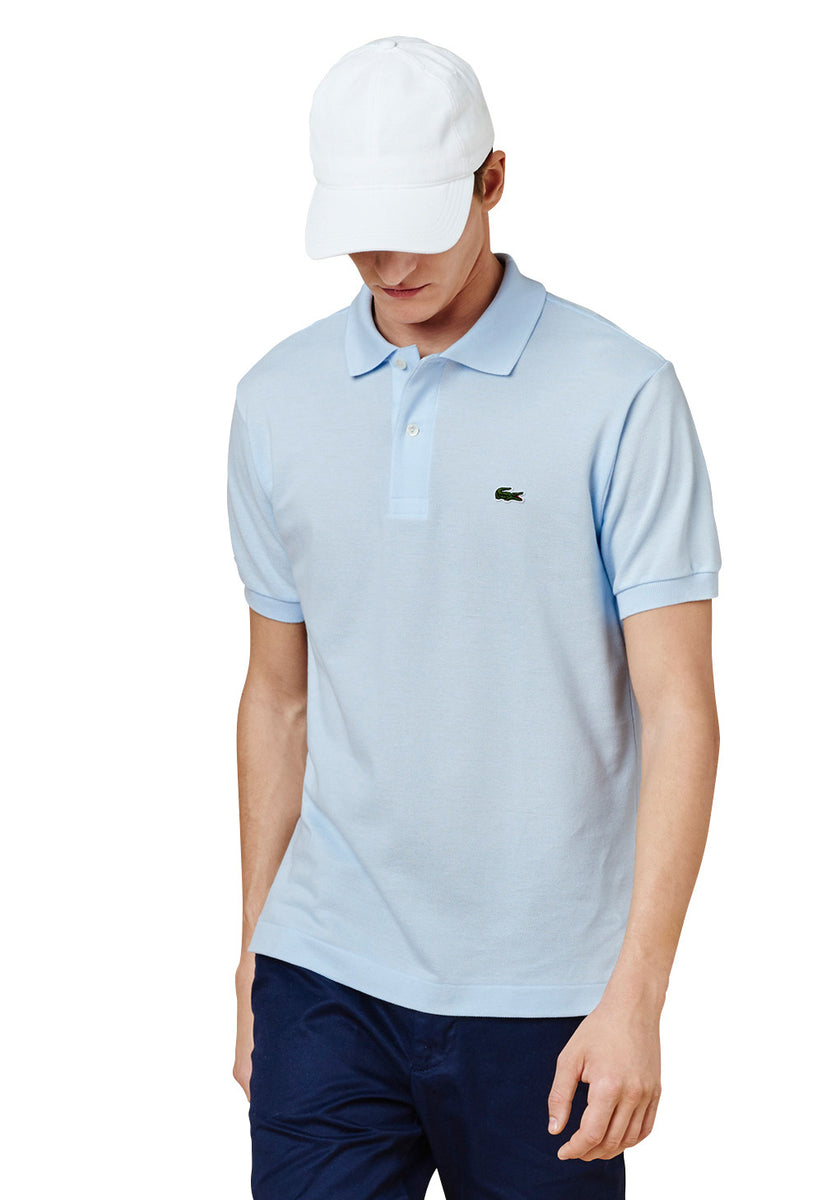 Lacoste Cotton-Pique Polo Shirt Light Blue