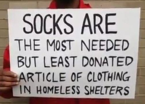 Canadian sock company helping with a sock drive