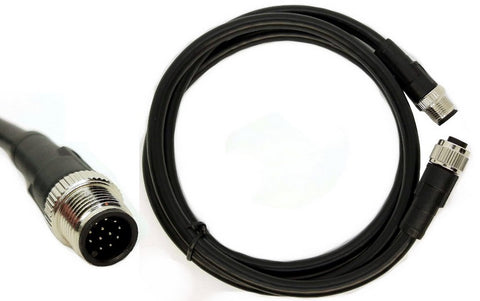 4 Channel Sensor Extension Cable, M8 8P F to M8 8P M, 1M