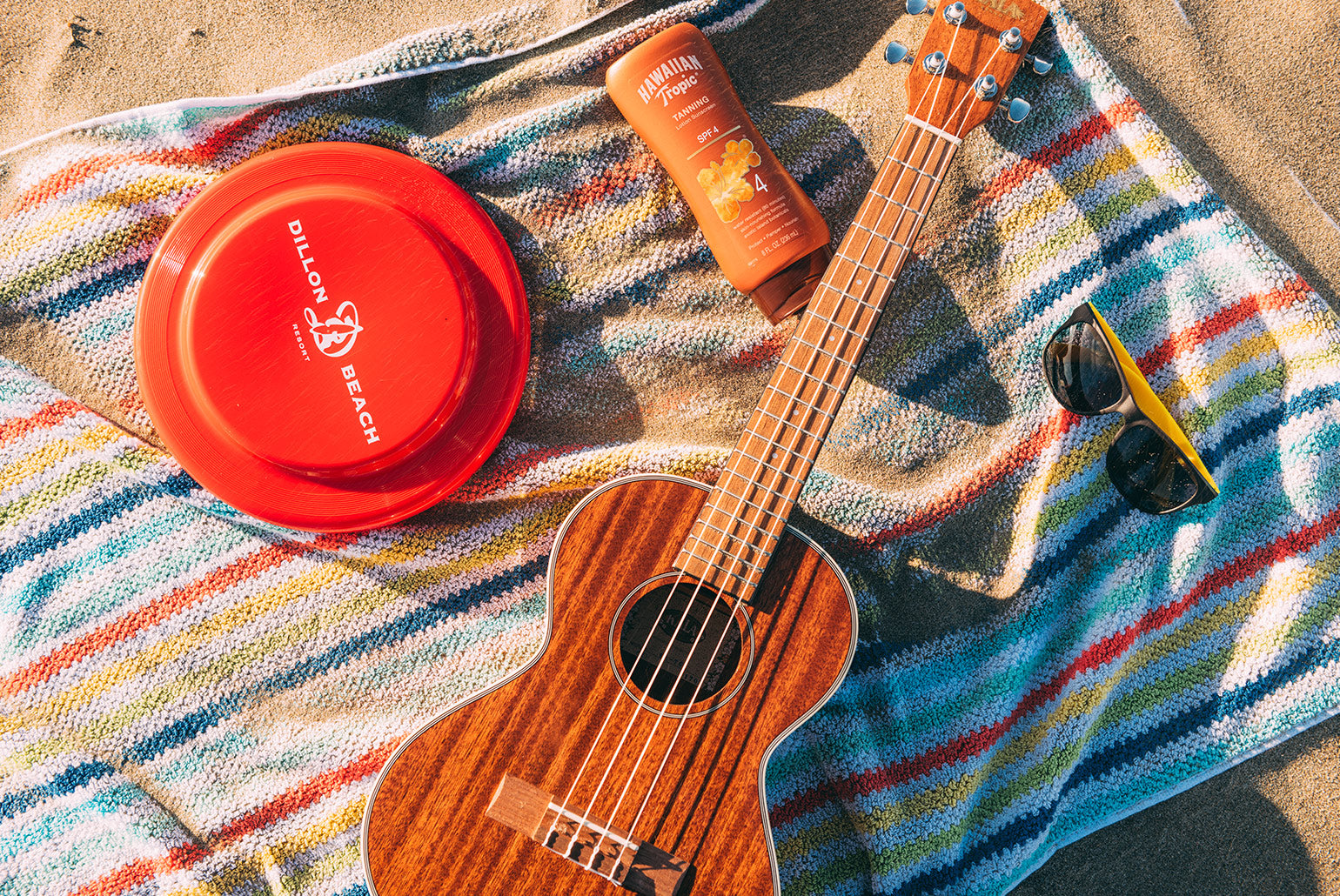 Kala Gloss Mahogany Tenor Ukulele at the Beach