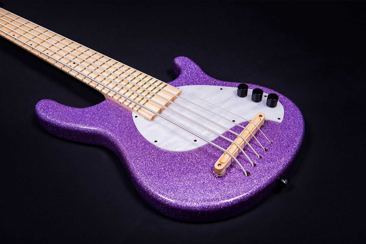 The Nik West Signature Purple Sparkle U•Bass by Kala